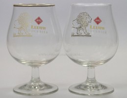 Leeuw bokbier 2001 proefglas versies